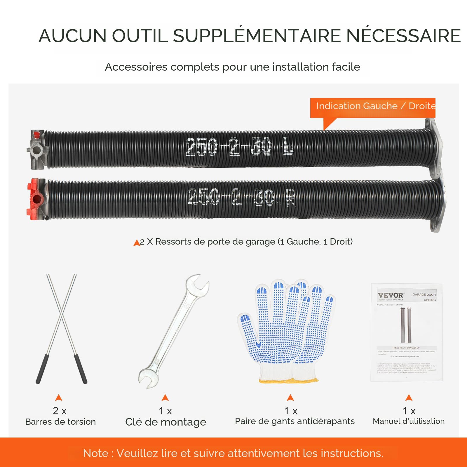 Ressort De Torsion ZhenT – 0,250 X 2 X 28, Avec 2 Barres De Remontage, Paire