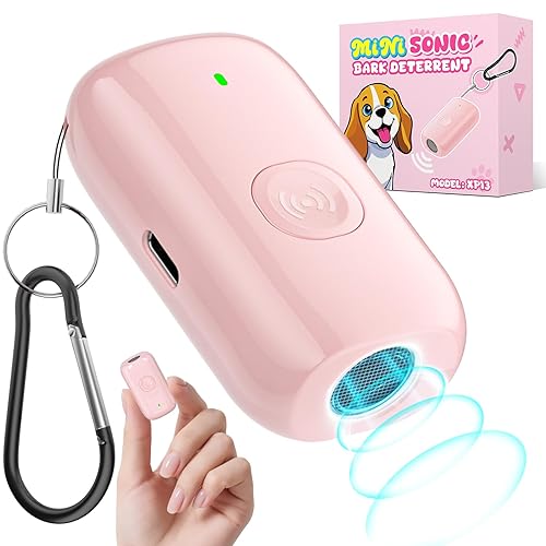 Mini ultrasonic dog bark deterrent device, effectively stops unwanted barking