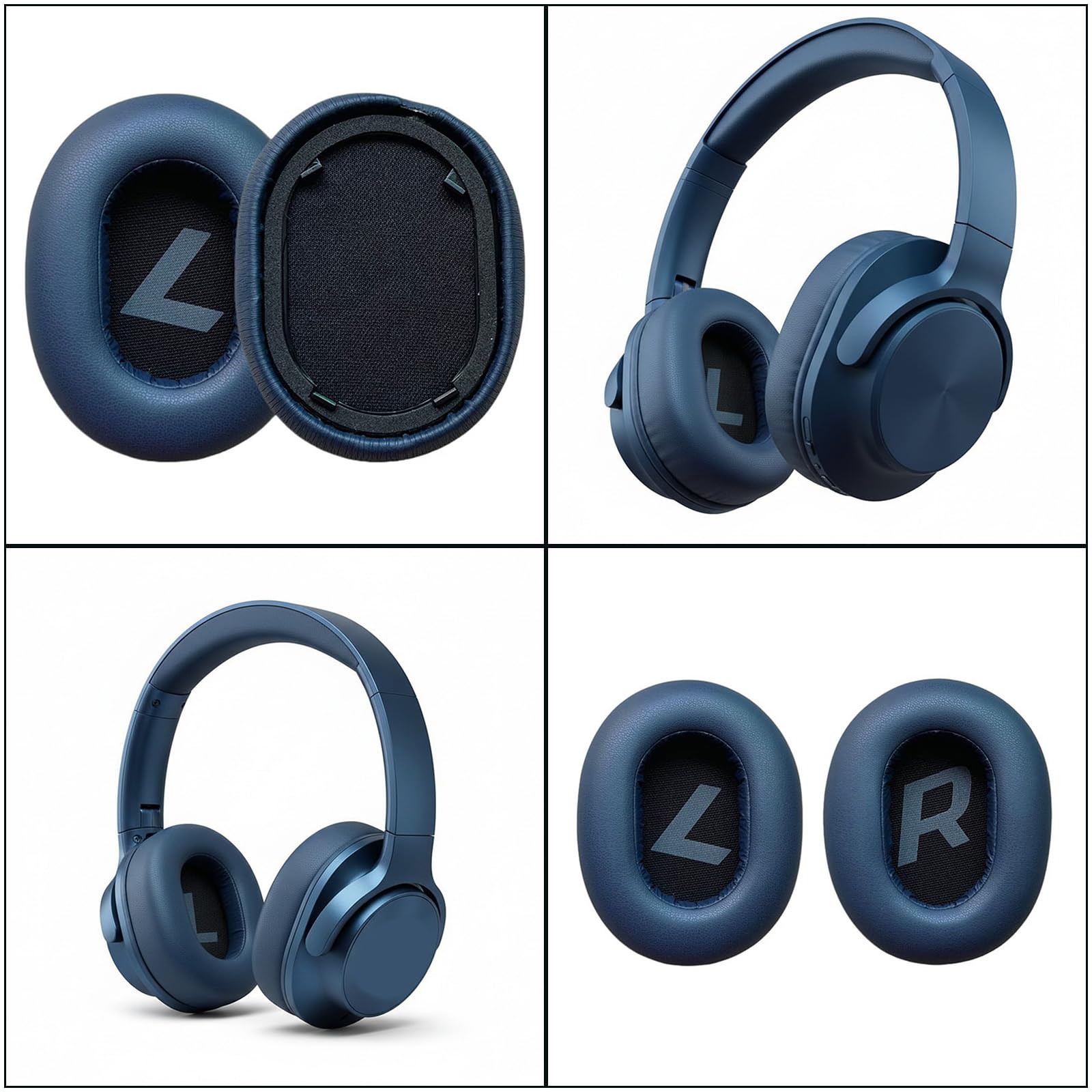 1 par de almohadillas de oído para GO810 BG810S compatible con auriculares almohadillas de repuesto para almohadillas aislantes de ruido