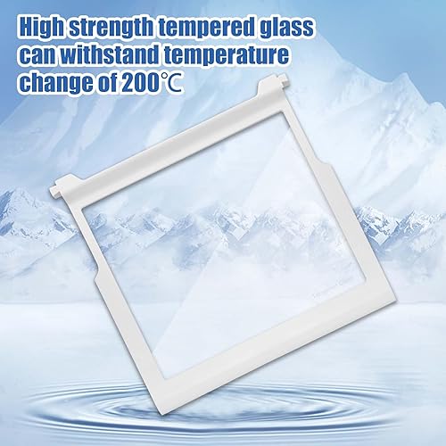 Miniatura 6 de Las piezas del refrigerador del estante de cristal W10276341 compatibles Kenmore, Whirlpool, estante de cristal del refrigerador reemplazan 2309523,