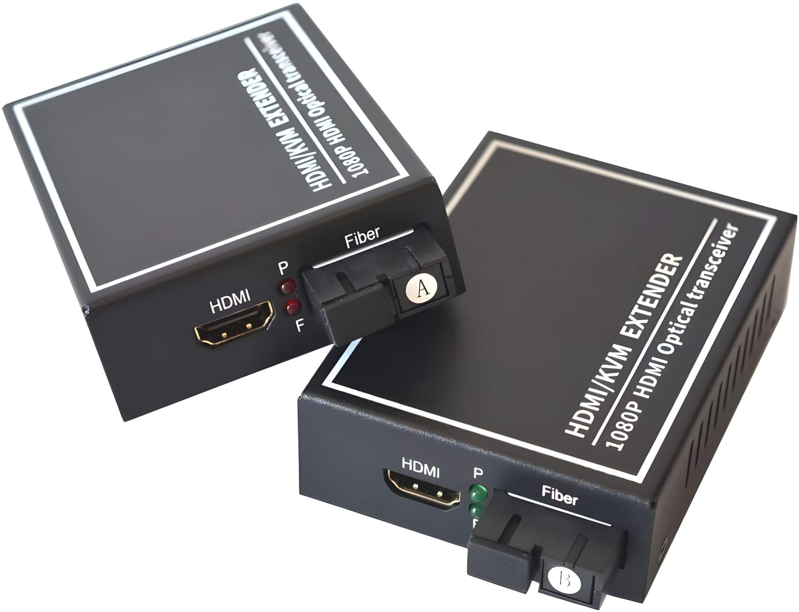 1080P HDMI Audio and Video Optical End Machine HDMI Fiber Optic Transmitter Fiber Video Media Converter Fiber Extender, Over Fiber Optic Single Mode up 20Km (Without KVM & Loop Out)