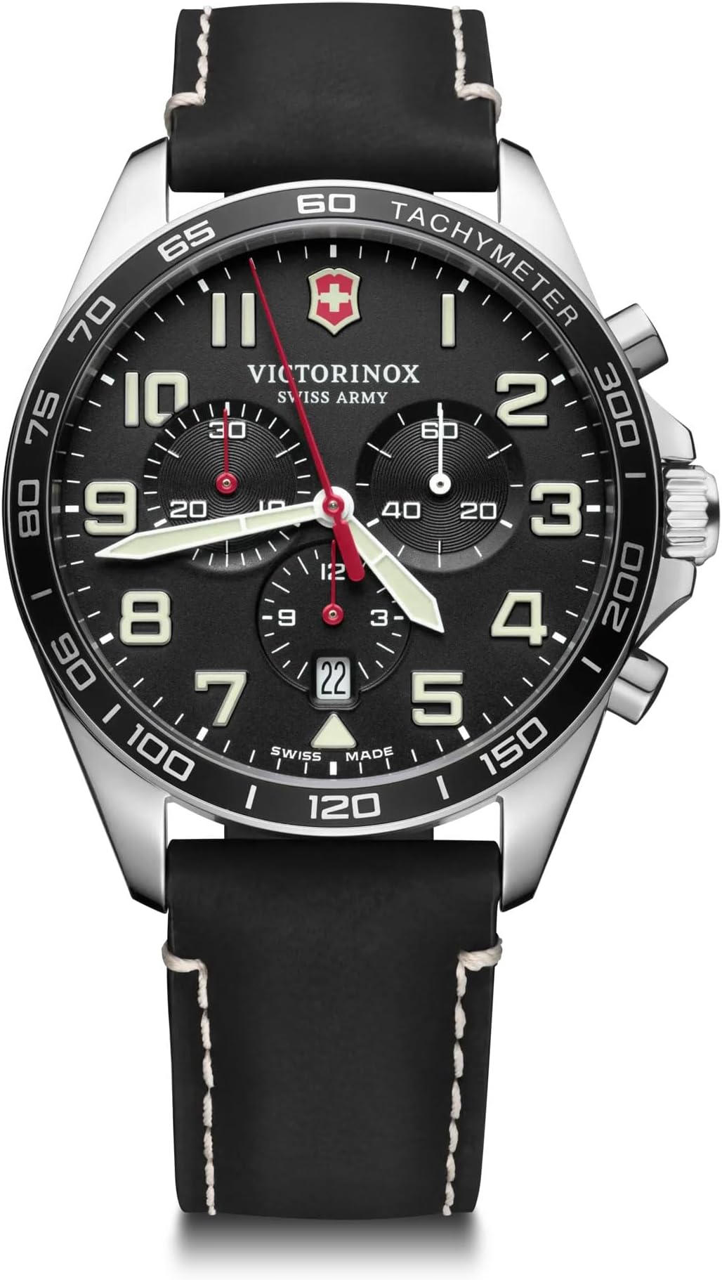 Men’s Watch Fieldforce Chrono Ø 42 mm, Swiss Made, Analogue Quartz, Water-Resistant up to 100 m, Sapphire Glass