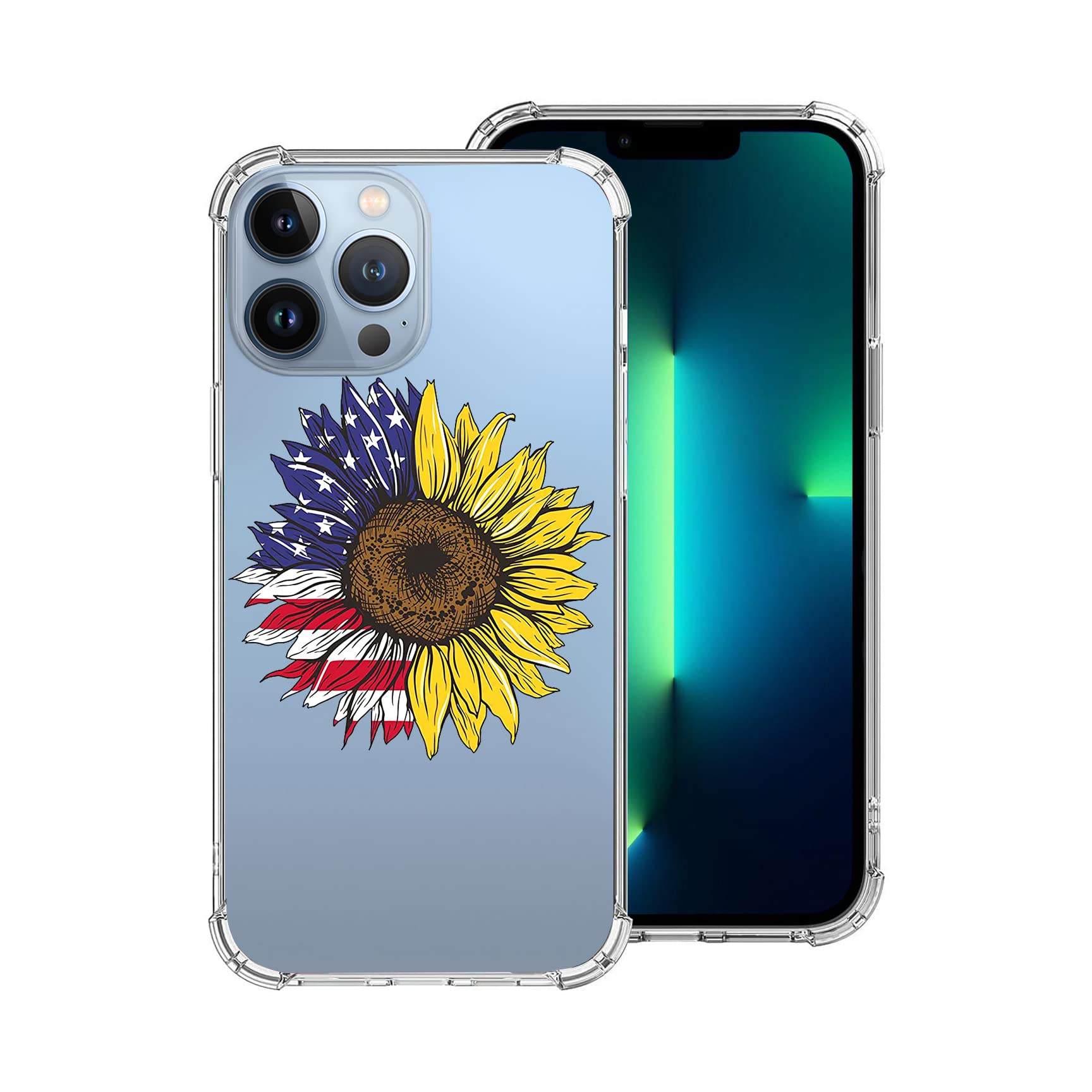 Aesthetic Pattern Phone Case Compatible with iPhone 13, Slim Fit Shockproof Drop Full Body Protection Case Cover for iPhone 13(2021) 6.1”…