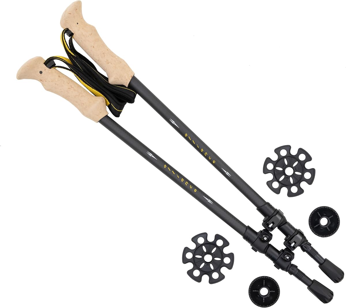 Bastones de trekking Alliance, juego de 2, negro