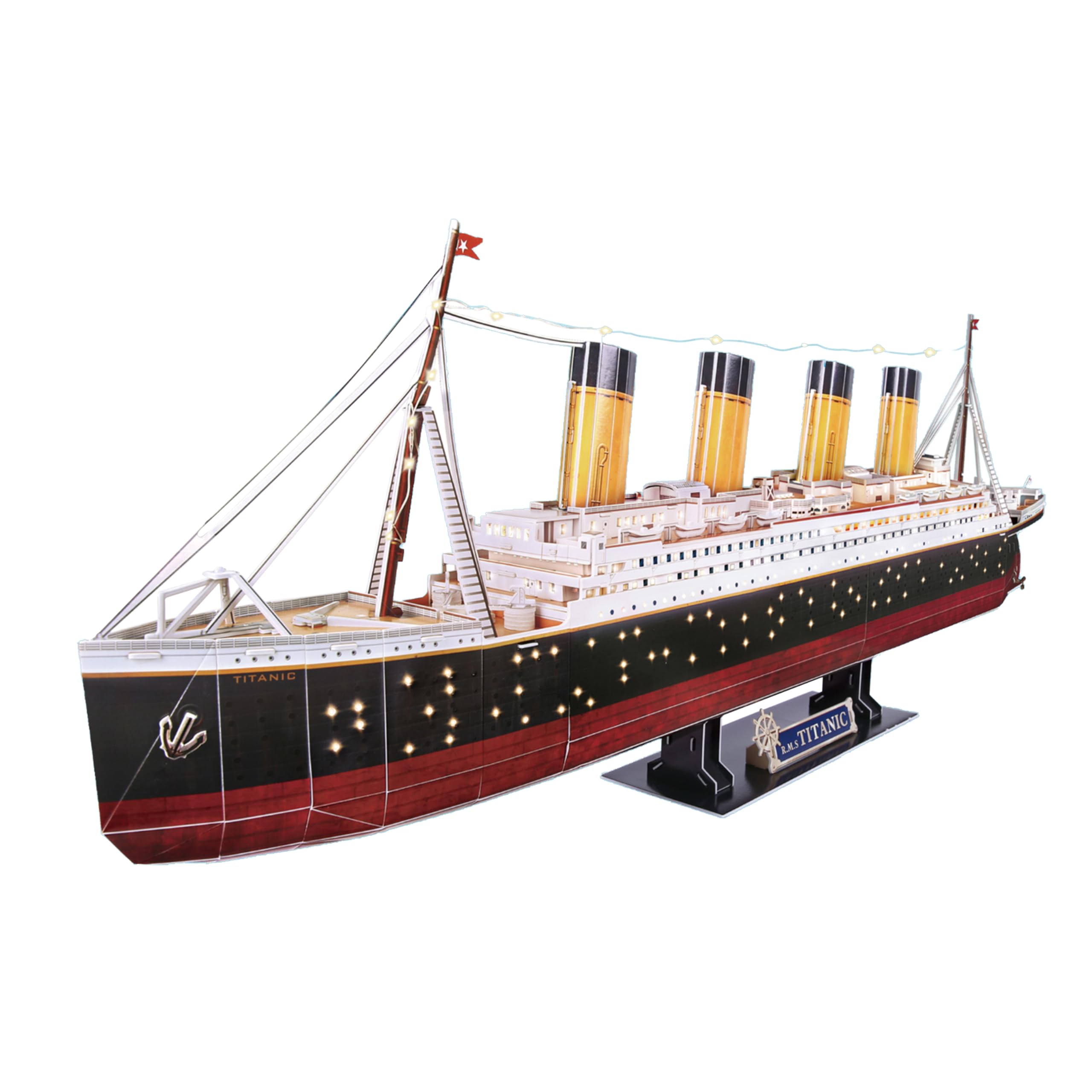 Kit Modèle En Papier Titanic 1/400 - Puzzle Complexe à Assembler - Maquette Décorative Détaillée - Pour Passionnés Et Collectionneurs