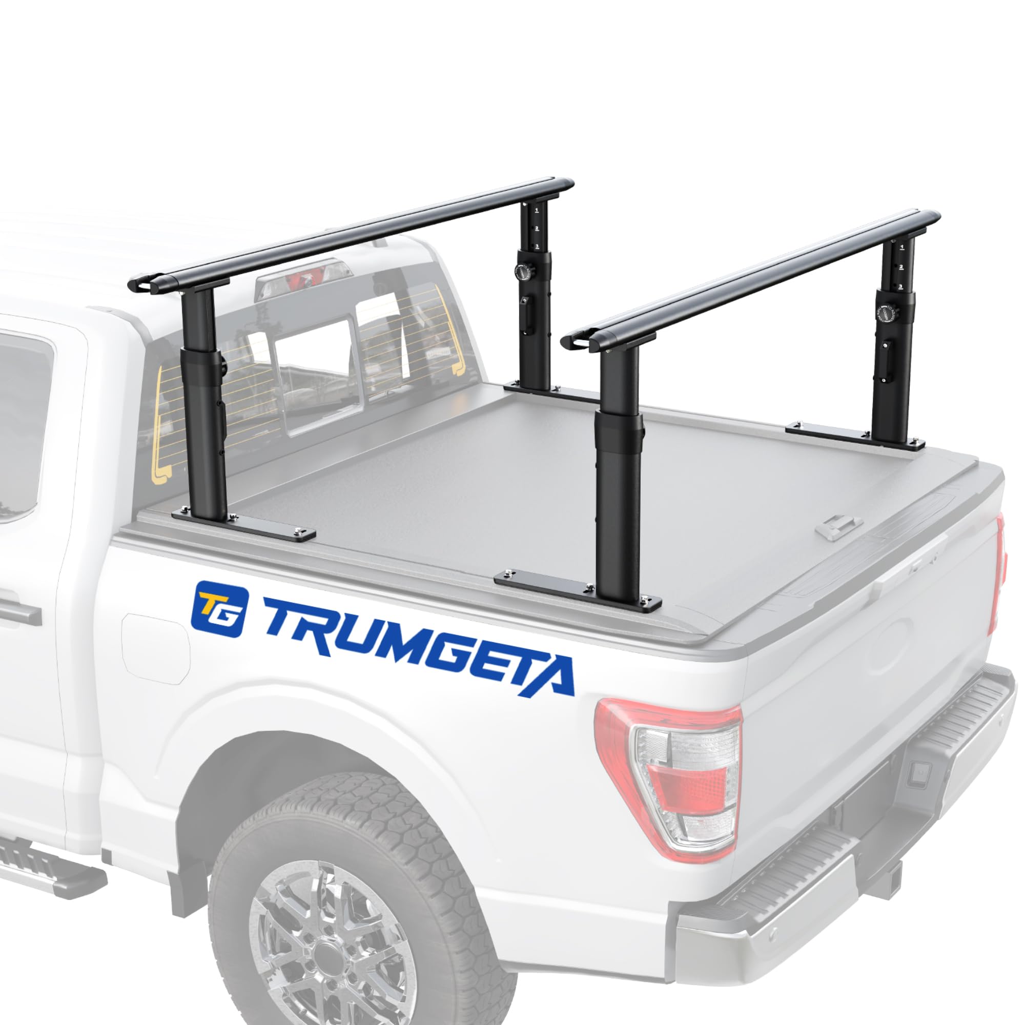 TRUMGETA Aluminum Ladder Rack, 800 LBS Capacity, Fit for F150/Ram 1500
