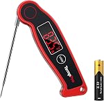 TempPro TP19 Waterproof Digital Meat Thermometer for Grilling with Ambidextrous Backlit & Thermocouple Instant Read Kitchen Cooking Food Thermometer for Oil BBQ Grill Smoker (Previously ThermoPro)