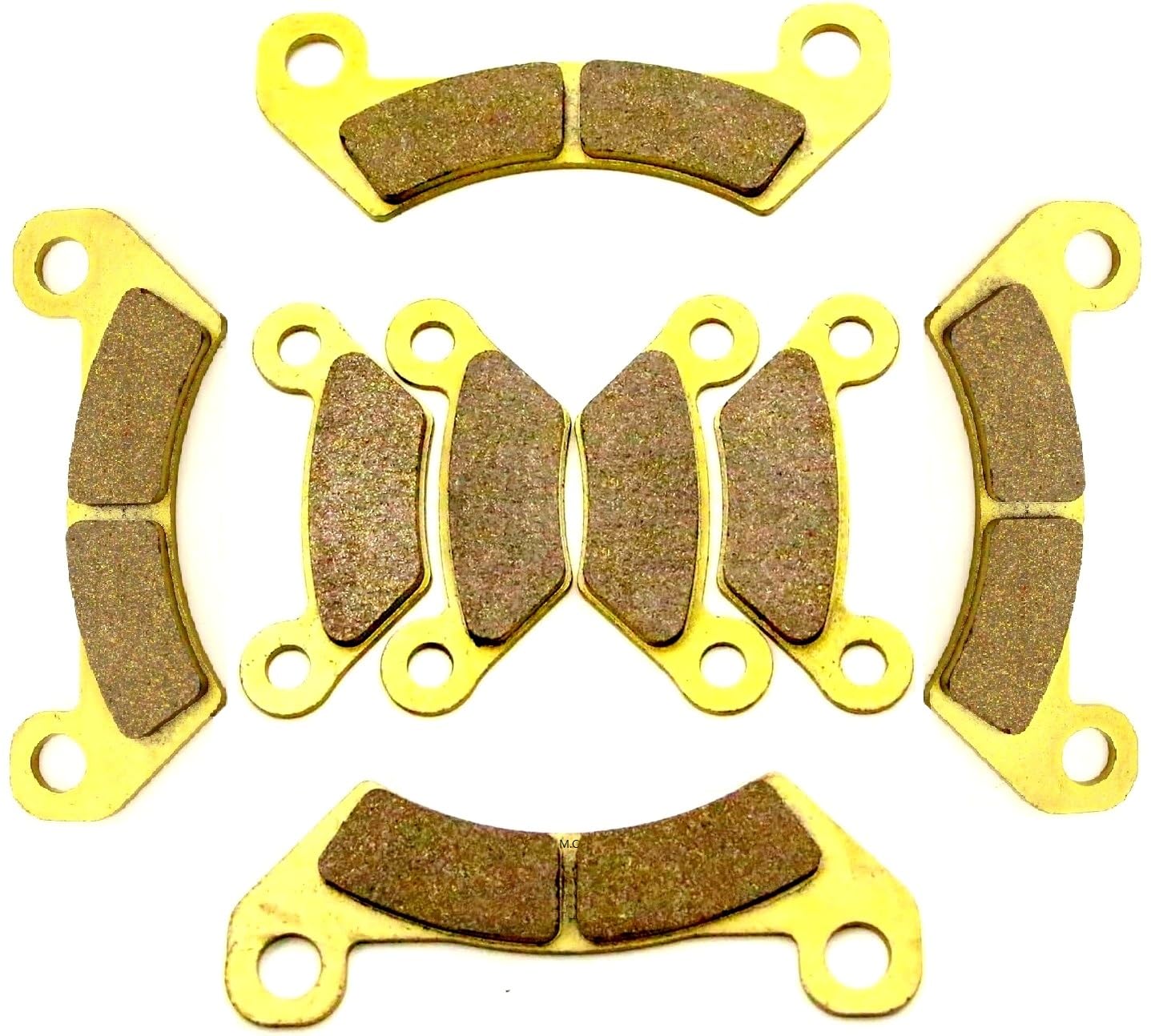Front Rear Brake Pads Brakes for John Deere Gator XUV 625i 825i 855D 2011 FA610F FA609R AM140607 AM141182 MC0471
