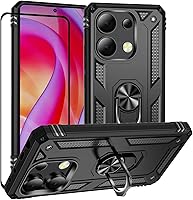 Vista 66 de Funda para Xiaomi redmi Note 10 Pro con protector de pantalla, ajuste delgado, protección militar, a prueba de golpes, funda trasera para Redmi Note