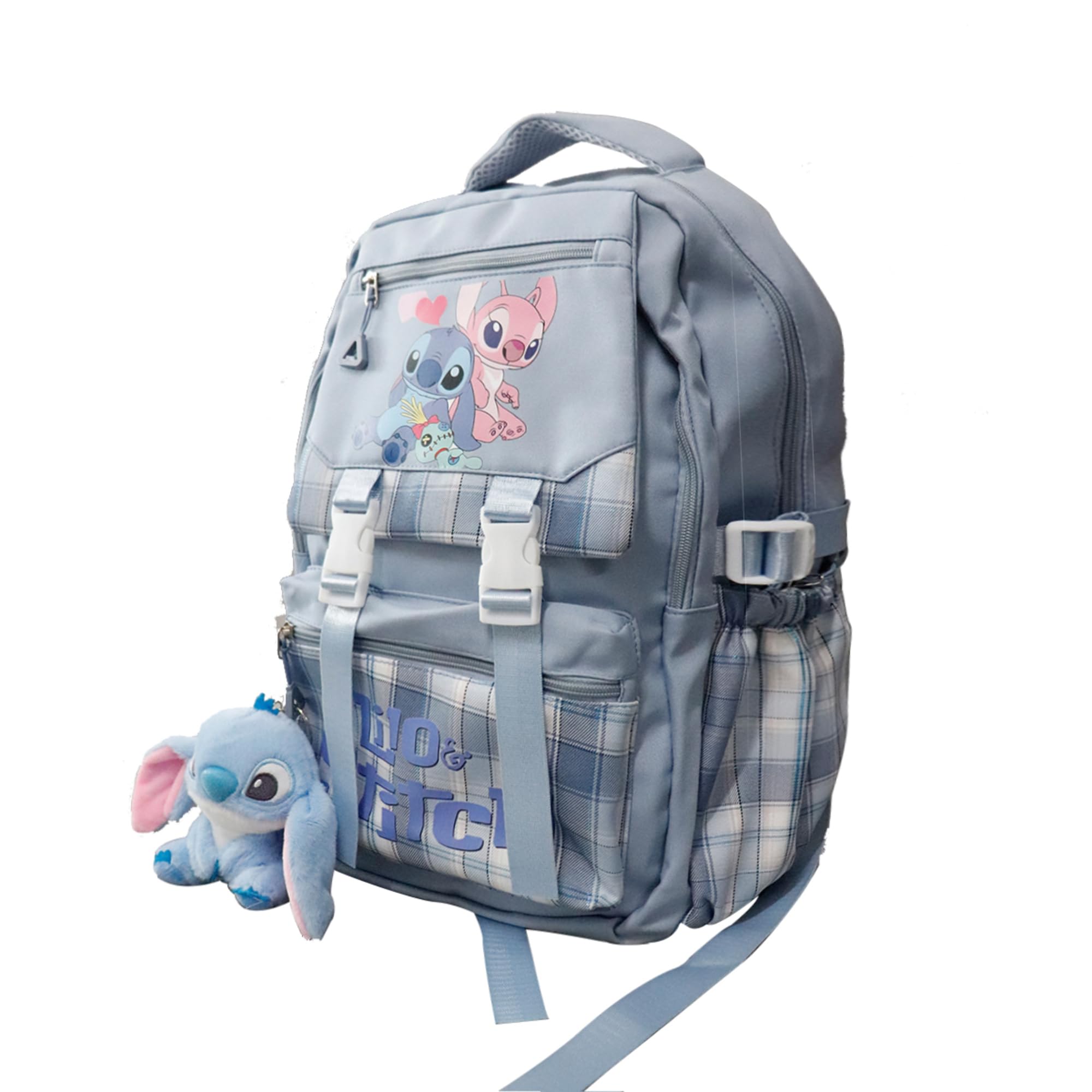 Cartoon Cute Backpack large capacity 18 Inch, With Plush Pendant Business Laptop Shoulders Backpack Travel Backpack, Srioal-3
