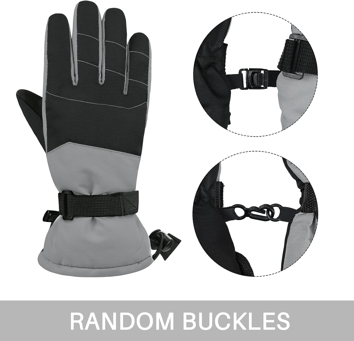 American Trends Kids Waterproof Winter Gloves Warm Snow Gloves Boys Girls Ski Gloves Toddler Mittens Windproof - Image 5