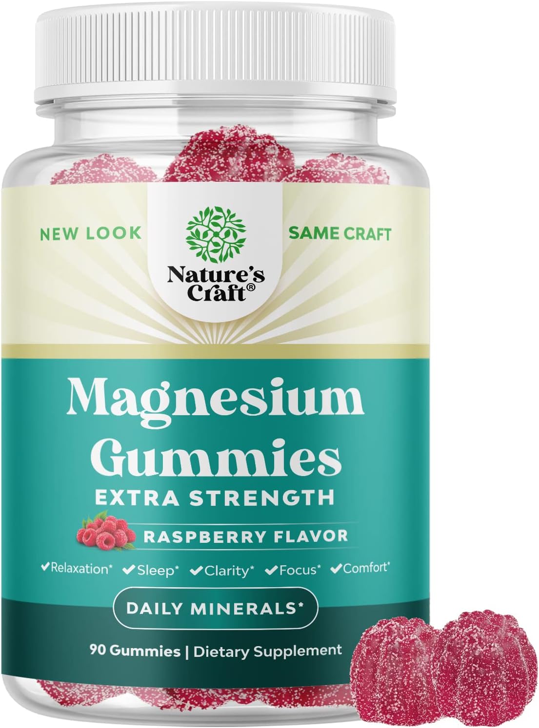 Magnesium Citrate Gummies 600mg High Absorption Magnesium for Calm, Relaxation