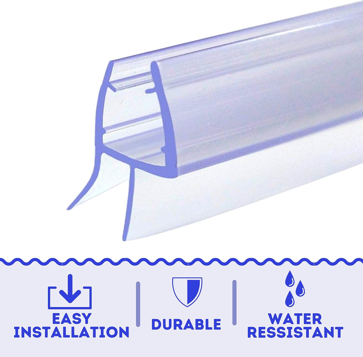 PREMIUM GRID Shower Seal 4-6mmx100cm Shower Screen Seal Strip ...