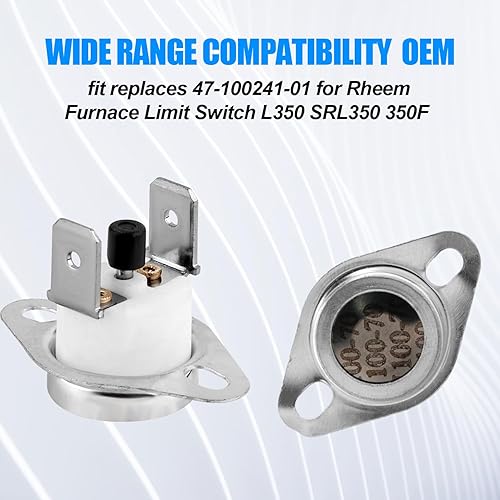 Miniatura 4 de 2 piezas de reemplazo de interruptor de límite, resistente a altas temperaturas 47-22861-01 Interruptor de límite de horno enrollable compatible con