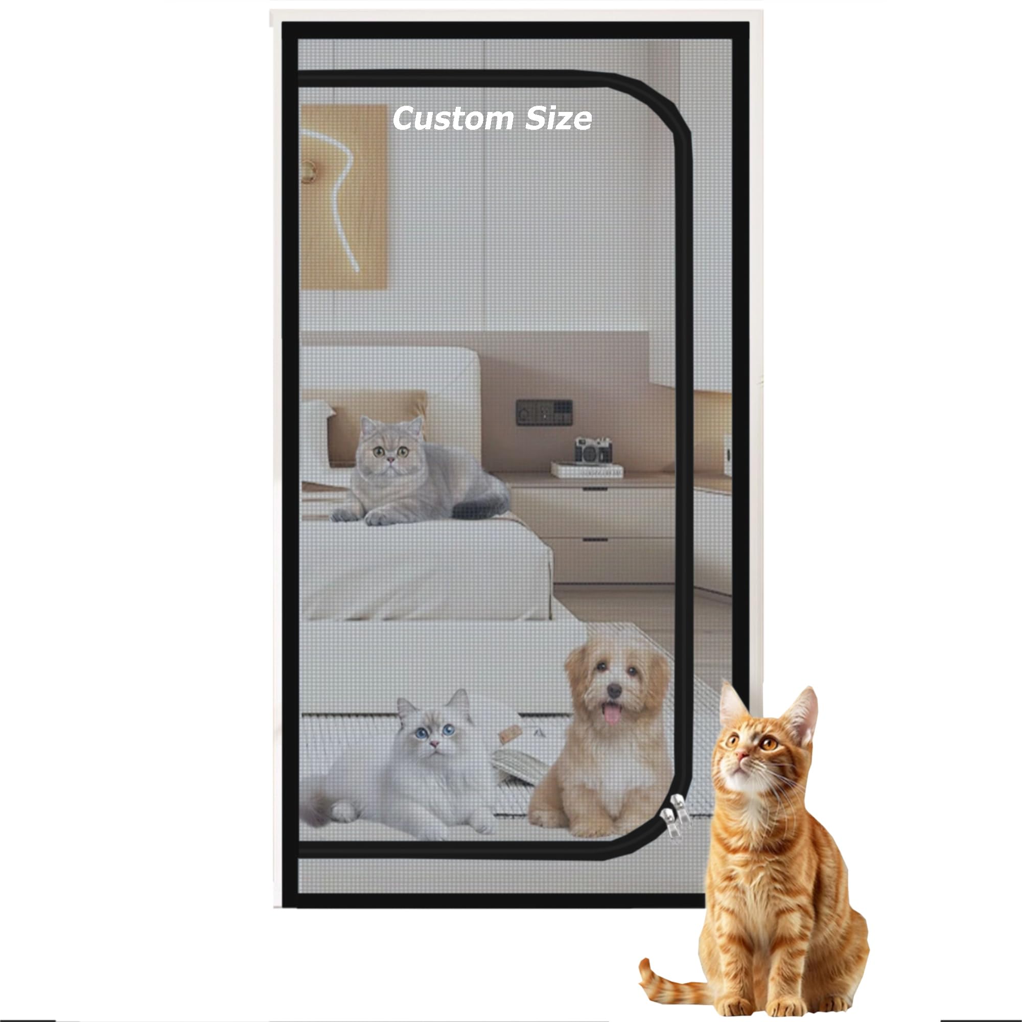 Moustiquaire balcon anti insecte taille personnalisée 130x220 pour porte