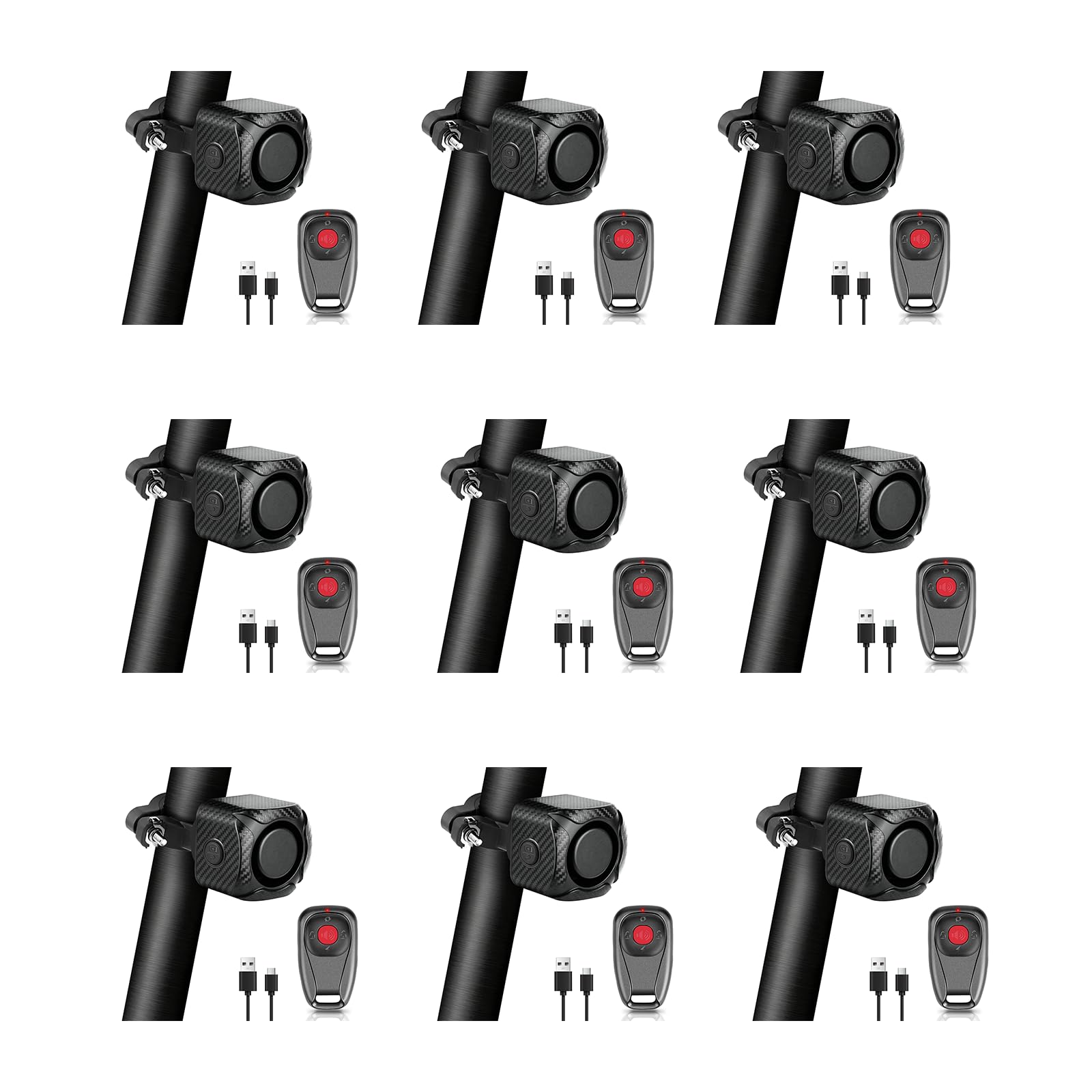 Nineleaf Alarme Velo Bidirectionnelle avec Télécommande（9PK