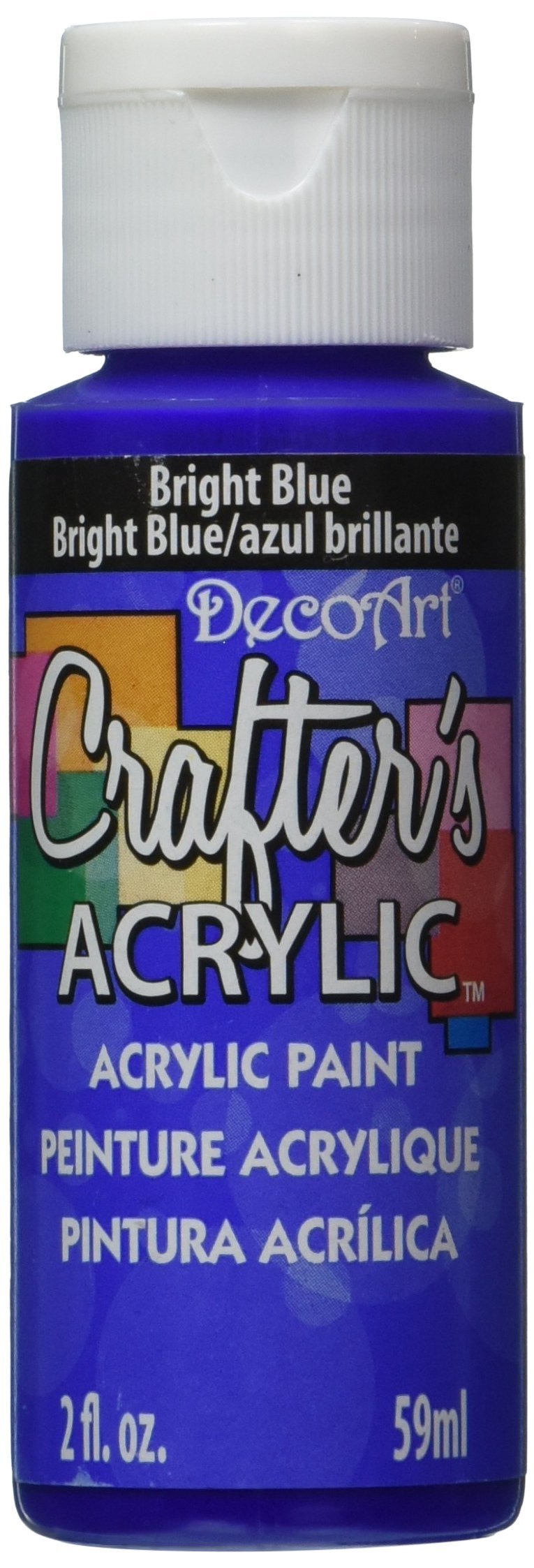 Decoart Bright Blue 59 Ml Crafters Acrylic,