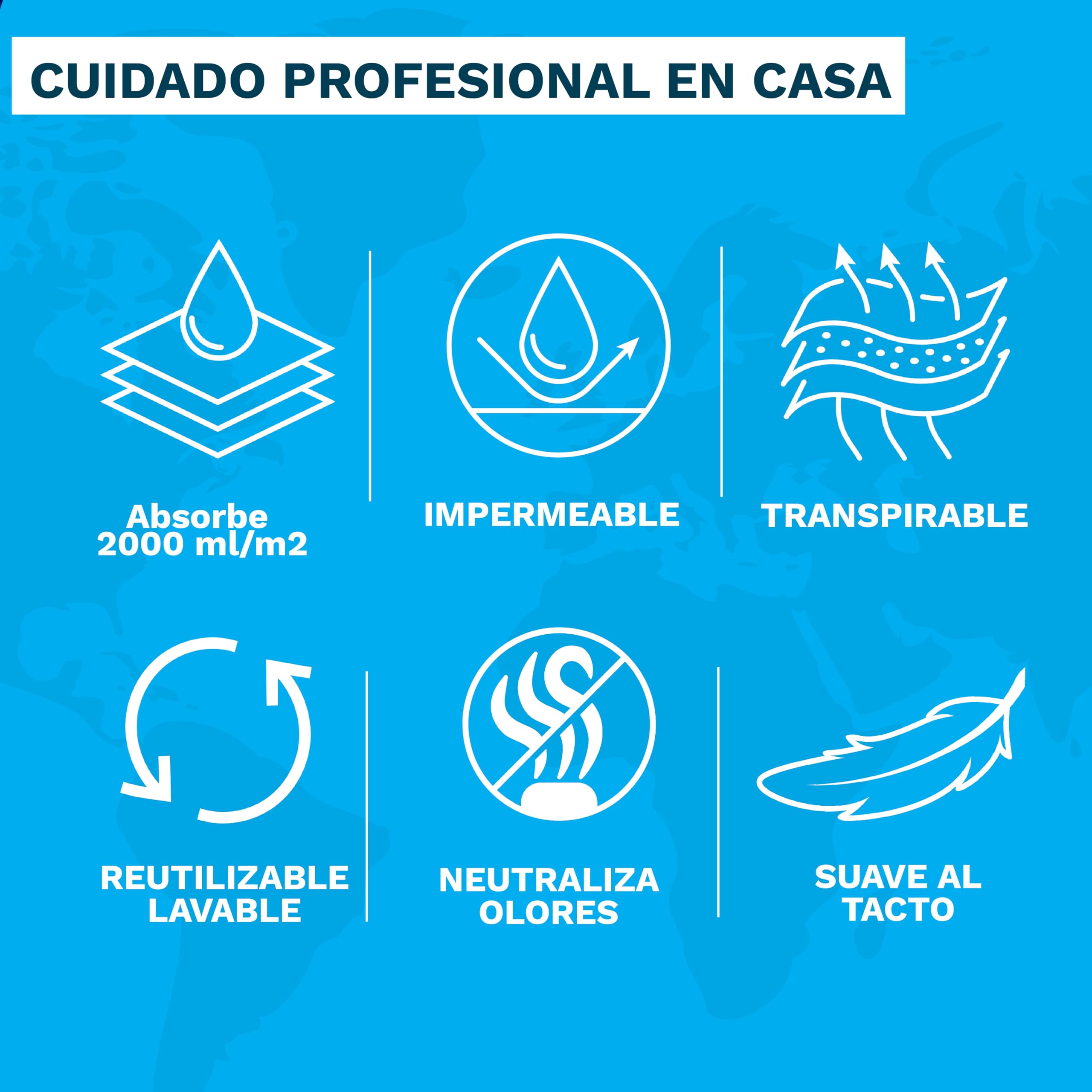 Empapador Cama Adulto 105 x 85 cm Lavable, Reutilizable, Ajustable, Impermeable, No se Arruga, Resiste más de 300 Lavados - Súper Absorbente 4 Capas, Transpirable - Protector de Colchón Incontinencia