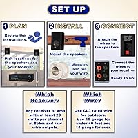 Vista 3 de Acoustic Audio 151B - Altavoces de 2 vías para interiores y exteriores, 600 vatios, par negro