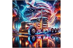 Hill Froistung Full Drill Truck Diamond Painting Kits for Adults