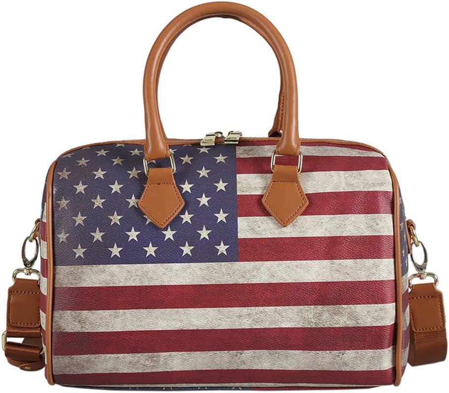S-BBG(TM) Women Tote Top Handle Shoulder Bags Buckets Barrel Hobo Printed Satchel Purse with Card Holder