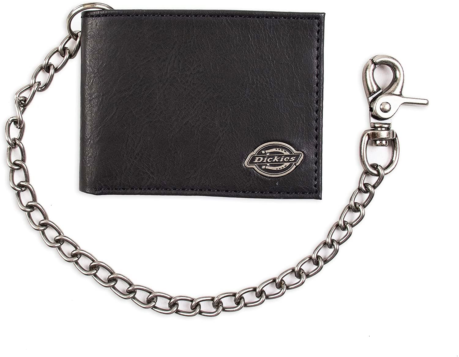 Dickies Men's Slim Everyday Leather Bifold Chain Wallet