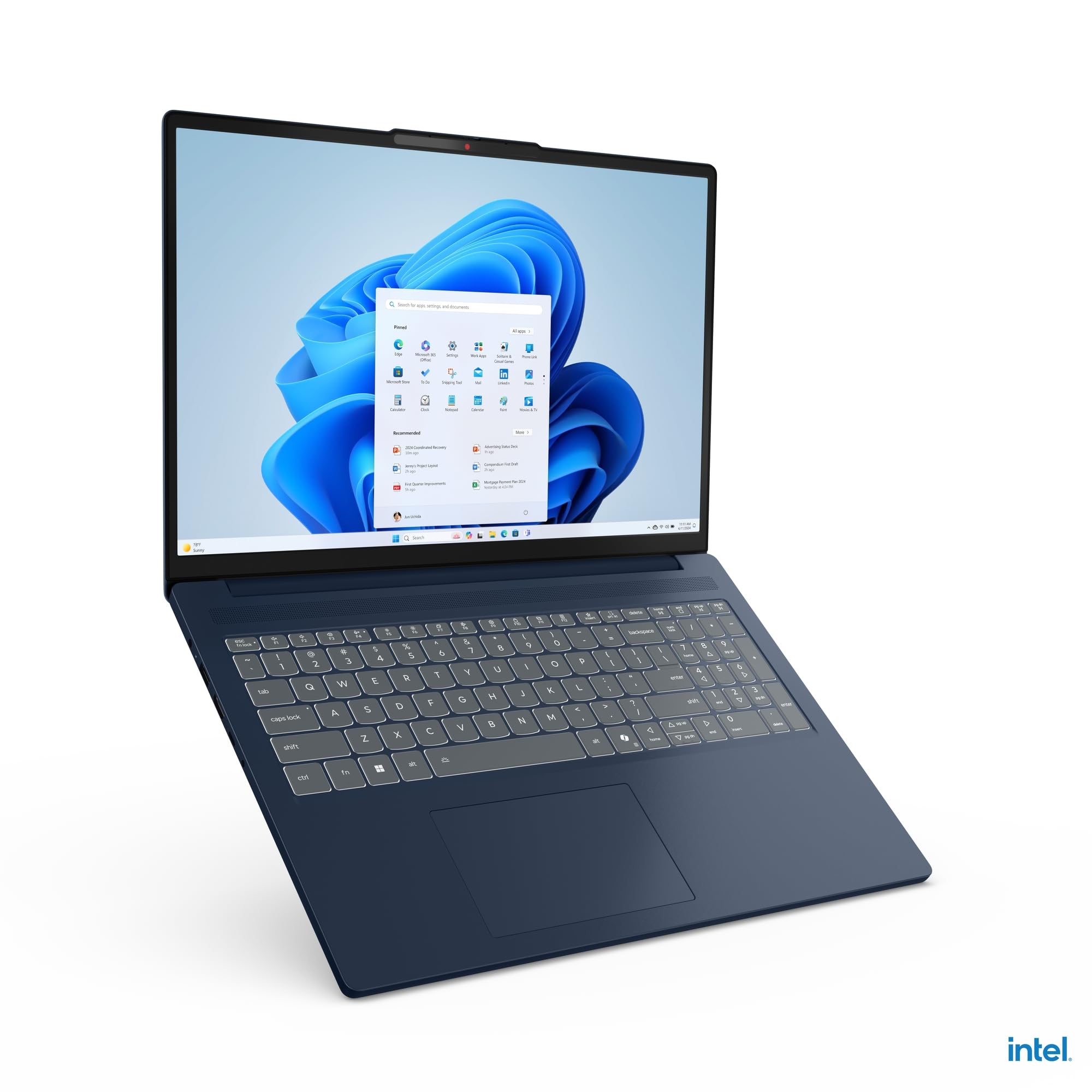 Lenovo IdeaPad Slim 3 16IRH10 - Ordinateur Portable 16'' WUXGA (Intel Core i7-13620H, RAM 16Go, SSD 1To, Intel UHD Graphique, Windows 11 Home) Clavier AZERTY Français - Bleu
