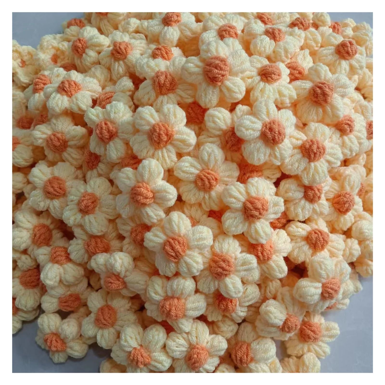 DIY Quilting Fabric kit 100PCS DIY Knitted Flower Handmade DIY Craft