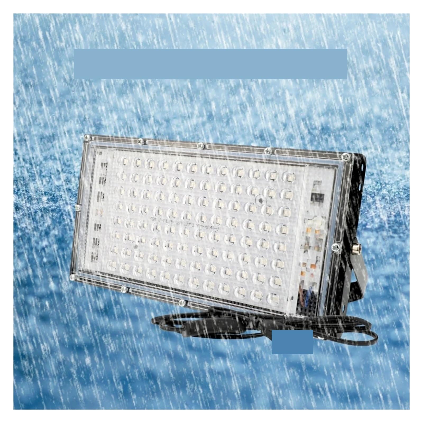 Proiettore UV a LED 50W 100W Luce for Feste 395nm 400nm IP65 Lampada da palco Fluorescente Ultravioletta Impermeabile con Spina(100w)
