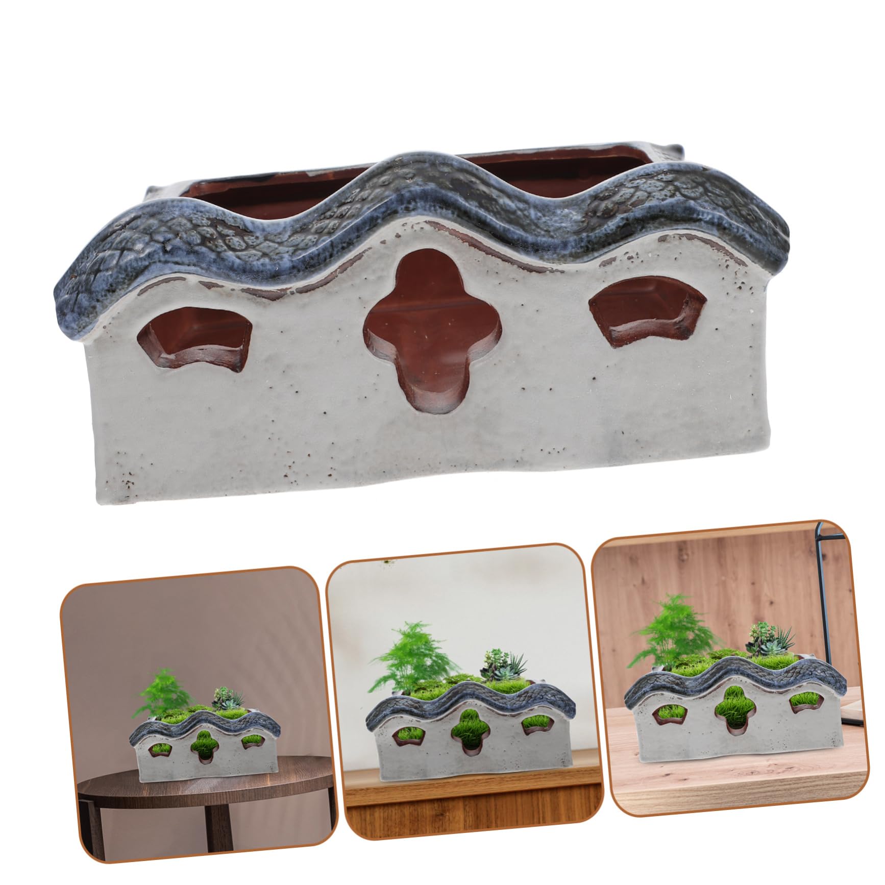HANABASS Da in Forma Da Cortile Retrò Vasca Per Piante Decorativo Per Ed Esterno