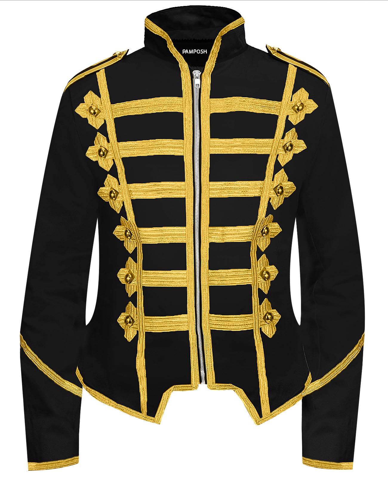 Pamposh Steampunk Hussar Napoleon Military Drummer Parade Jacke