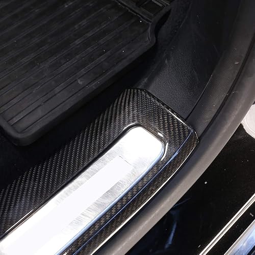 Miniatura 5 de 100% fibra de carbono real umbral de puerta Scuff placa inserto ajuste para Mercedes Benz G clase W463 G500 2019 2020 accesorios de coche