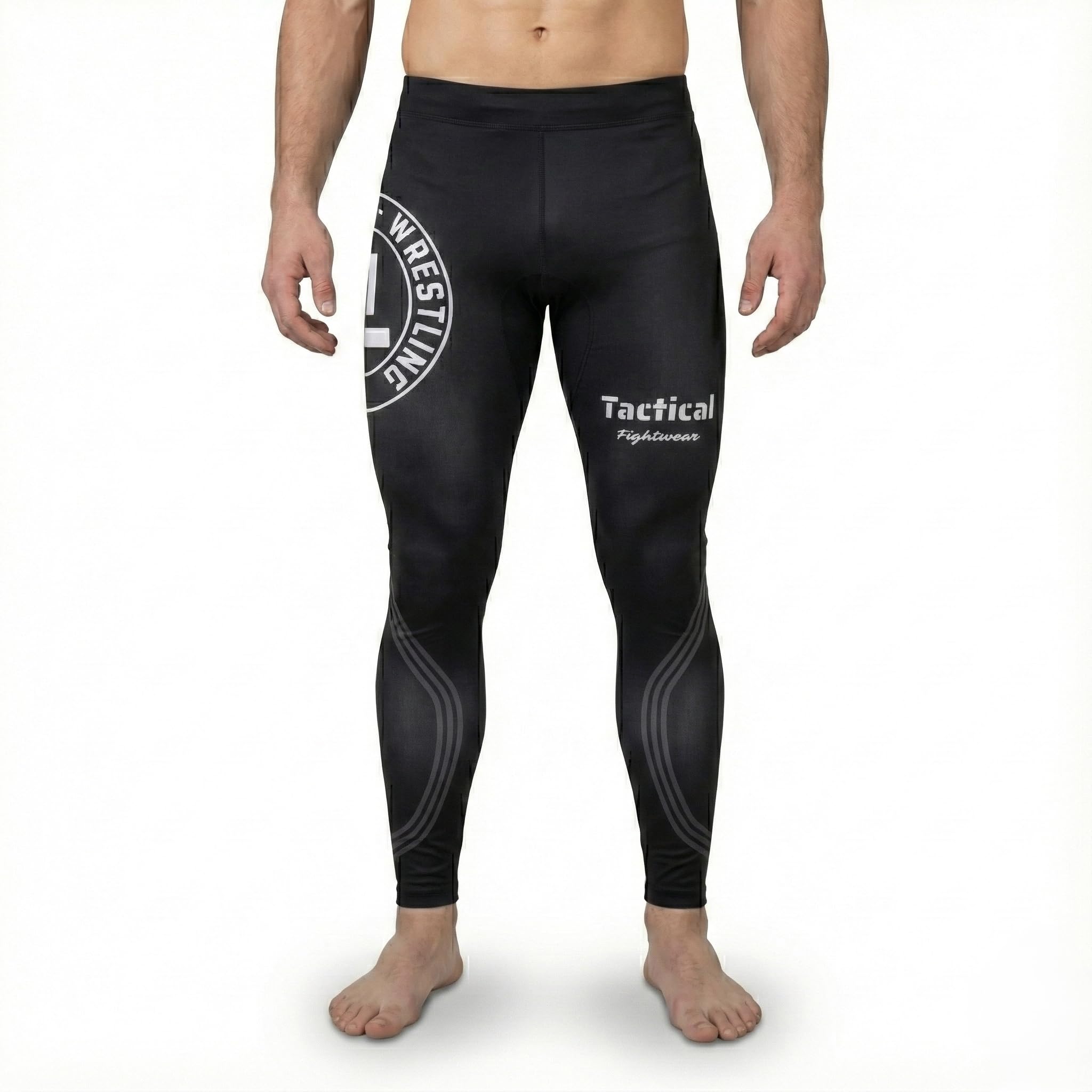 Tactical Fightwear Rashguard Legging (Spats) - Kompressionshose für MMA, BJJ, Grappling & Kickboxen, Atmungsaktiv & Schnell trocknend, Unisex Training Tight