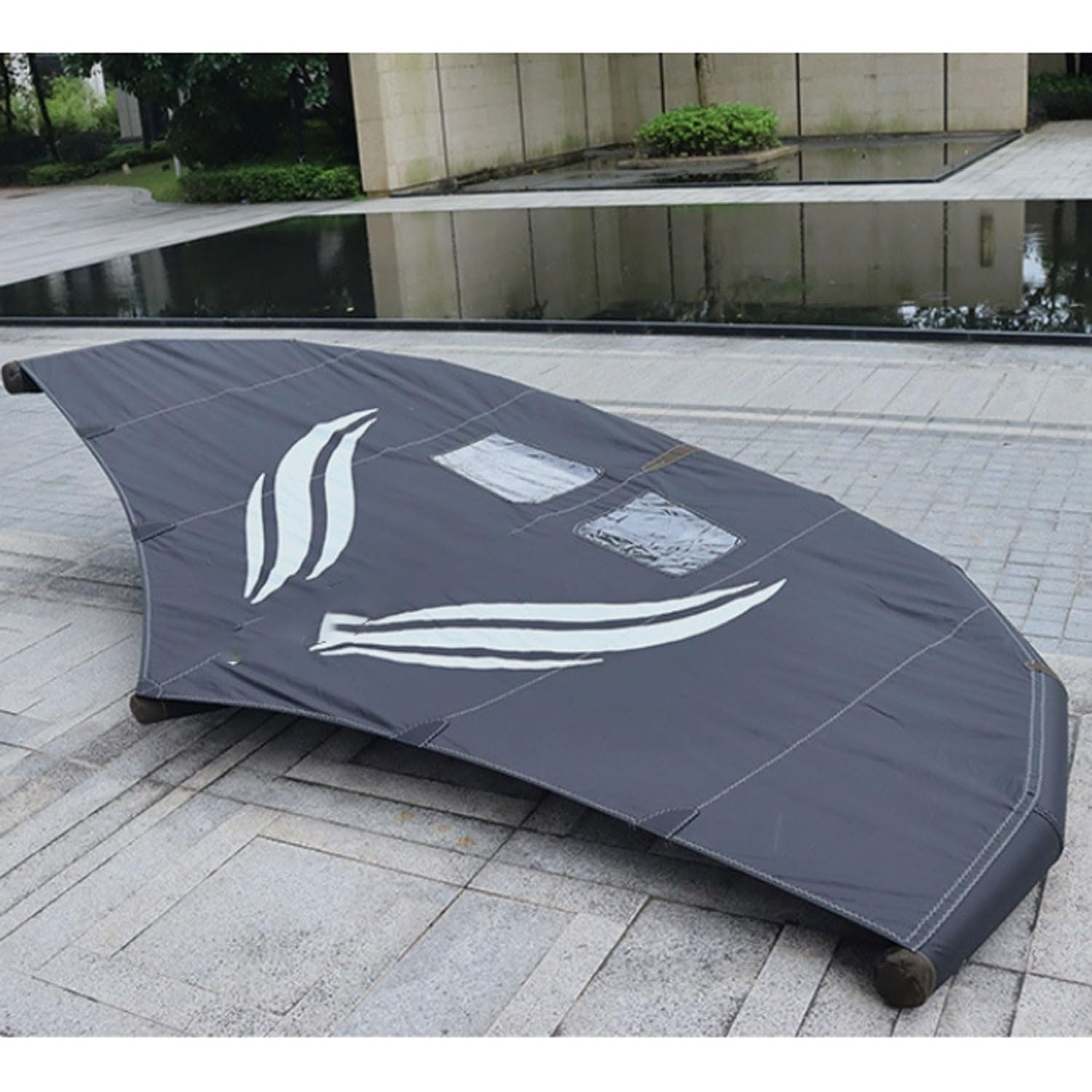 Kitesurfen Drachen 5m² Folienfenster mit zwei Airbags für Hand-Surfboarding und Outdoor Schnee Ski Surfen