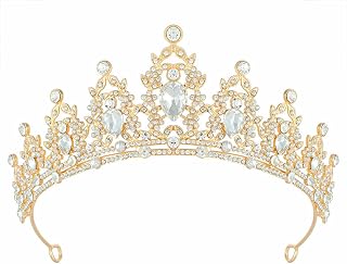 Tiara Crown for Women, Headband Hair Accessories for Birthday Wedding Party Costume