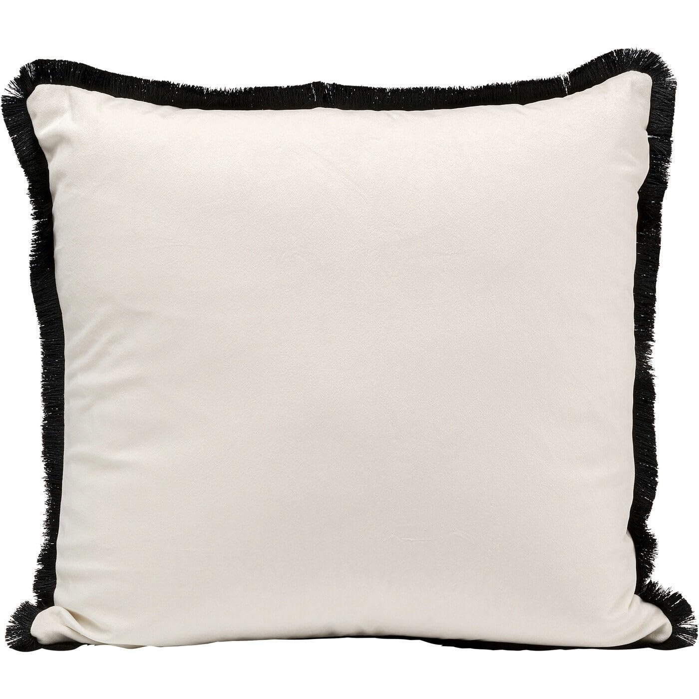 KARE Design Kissen Bee, 45x45cm, Weiß, Modern, Zierkissen, Dekokissen, Tiermotiv, mit Reißverschluss, Schlafzimmer, Wohnzimmer, für Sofas/Couches