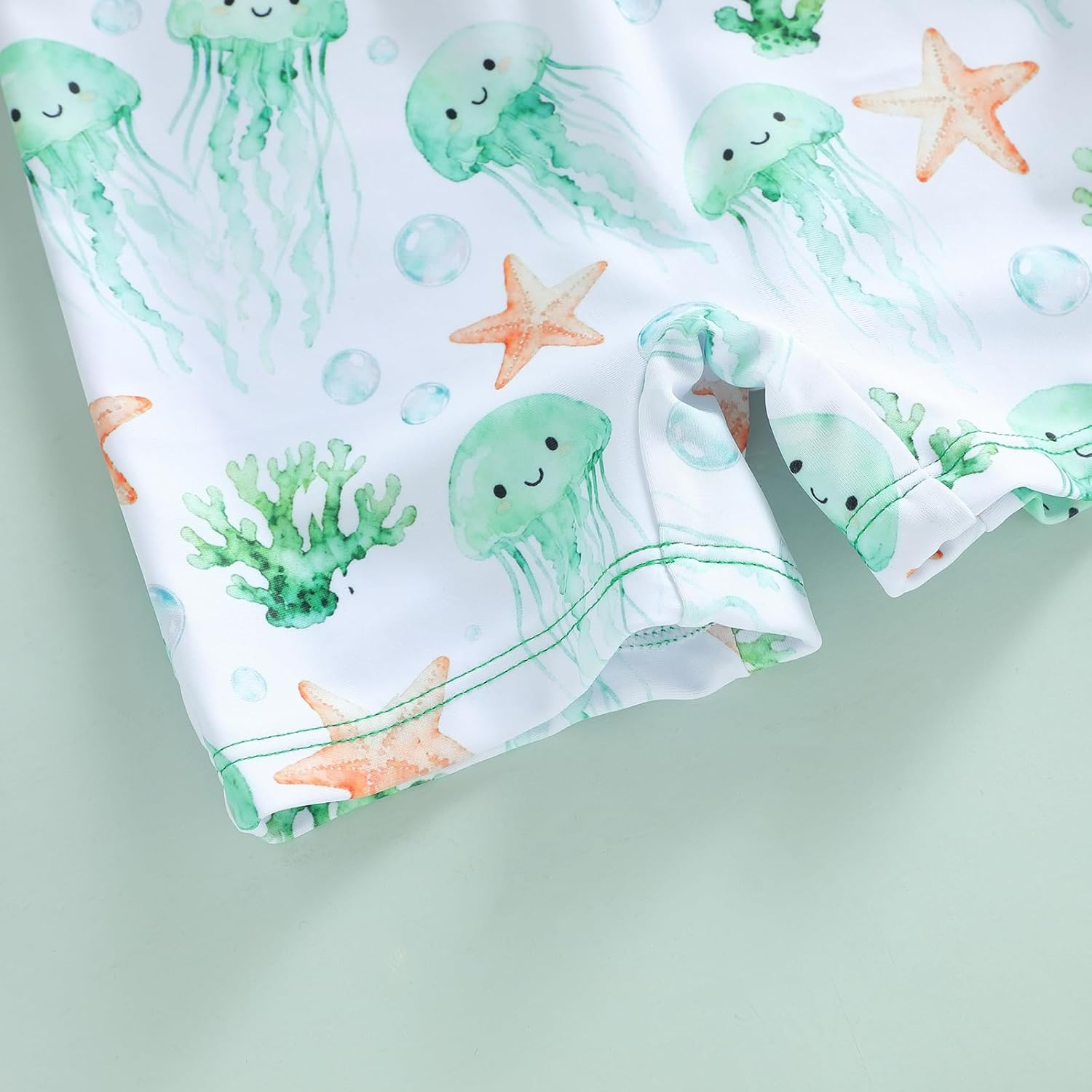 Infant Baby Girl Swimsuit Toddler Girl Rash Guard Baby One Piece Zipper Swimwear Sunsuit Bathing Suit Beachwear - Image 6