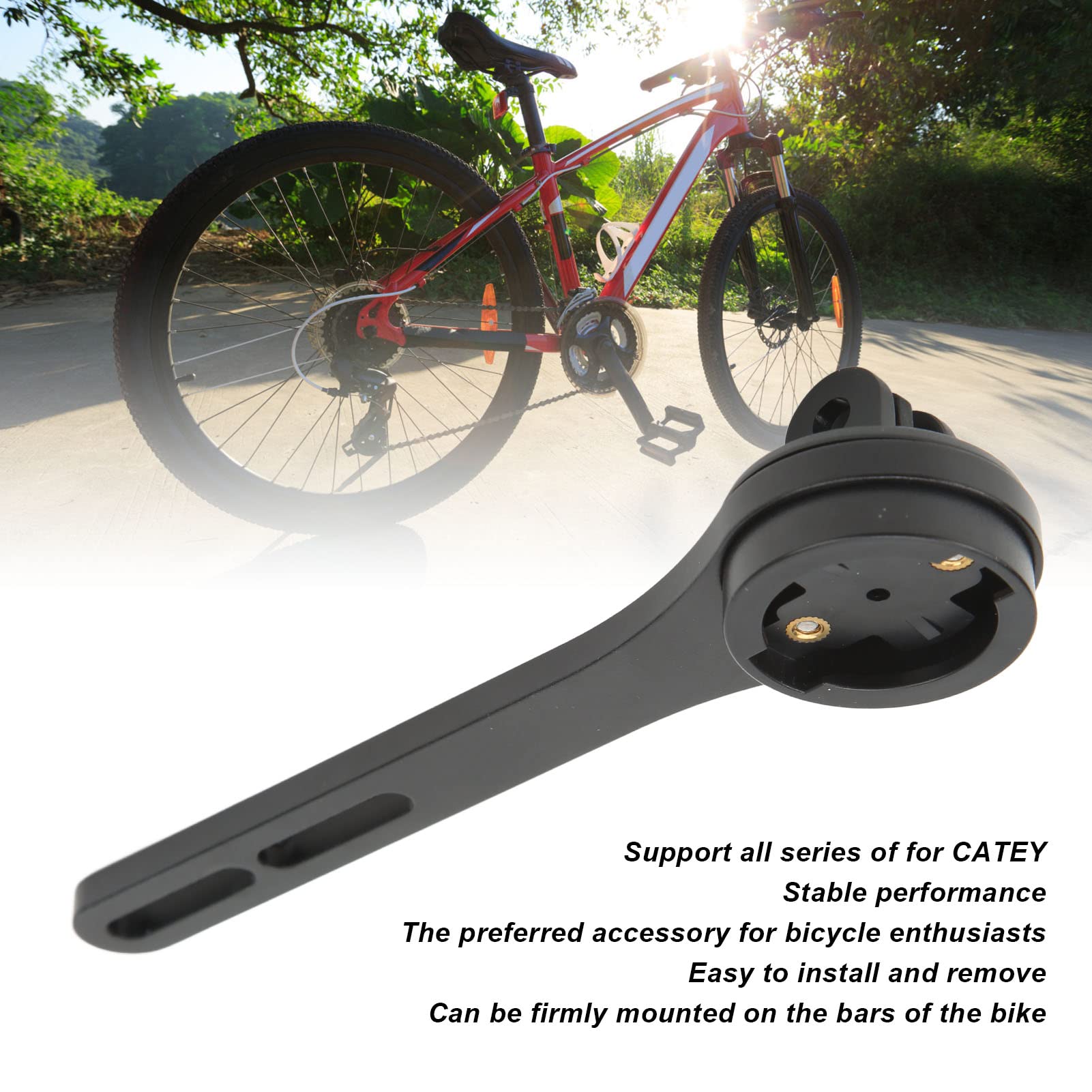 OUKENS Road Bike Out Front Computer Mount, Aluminium Alloy One Piece Bicycle Computer Bracket for Bike Accessories,Bike Attachment (Bairuiteng Style)