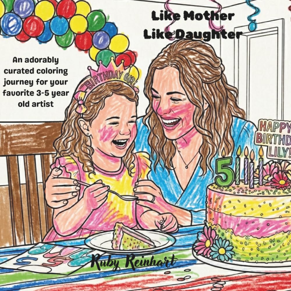Like Mother Like Daughter: An adorably curated coloring journey for your favorite 3-5 year old artist