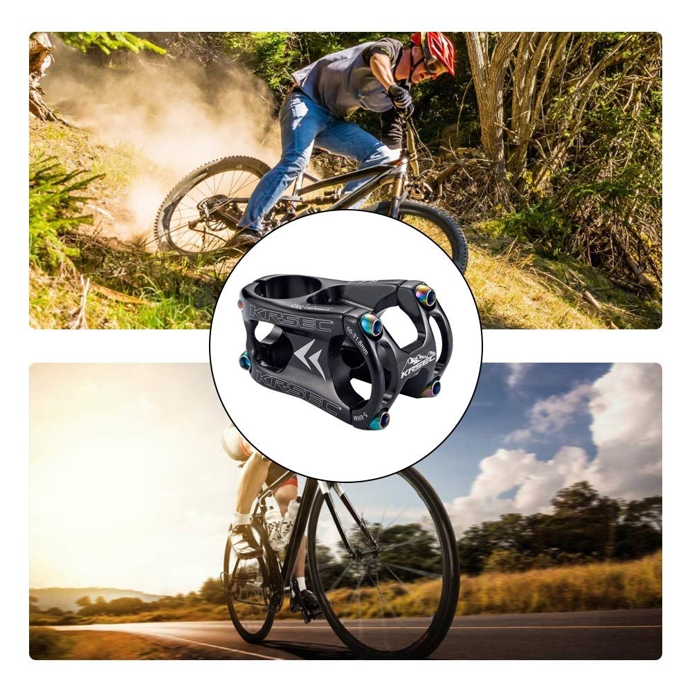 MiOYOOW Ahrrad adapter wysokości kierownicy ze stopu aluminium, 31,8 mm, przedłużenie kierownicy do roweru górskiego, przedłużenie kierownicy Riser Sport na świeżym powietrzu akcesoria do jazdy na rowerze