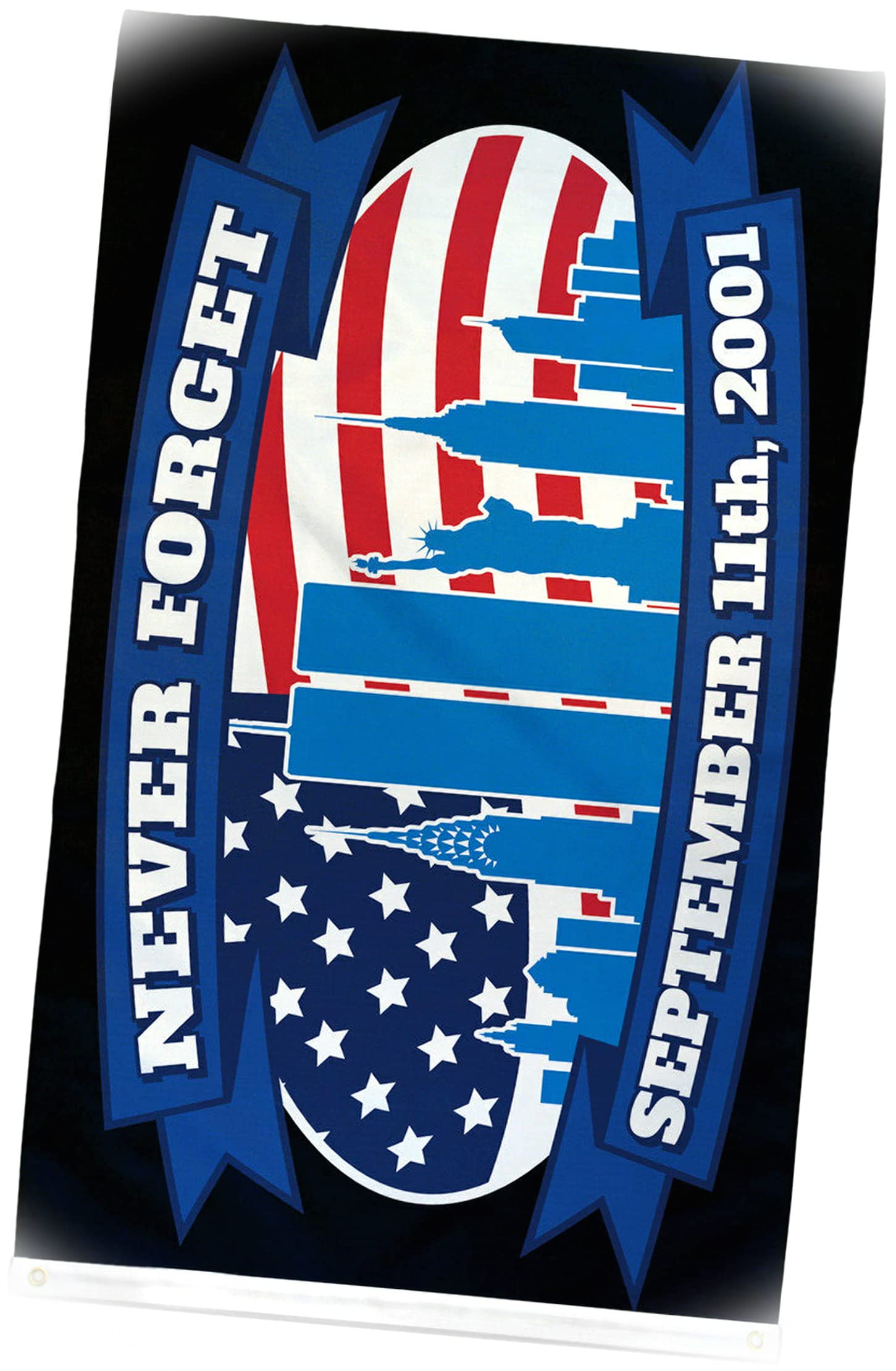 New Never Forget September 11th Flag 3x5ft American 9 11 Memorial Sept 11th 100D Wall Desk Party Indoor Outdoor All Weather Banner Flag SOTHFE01886