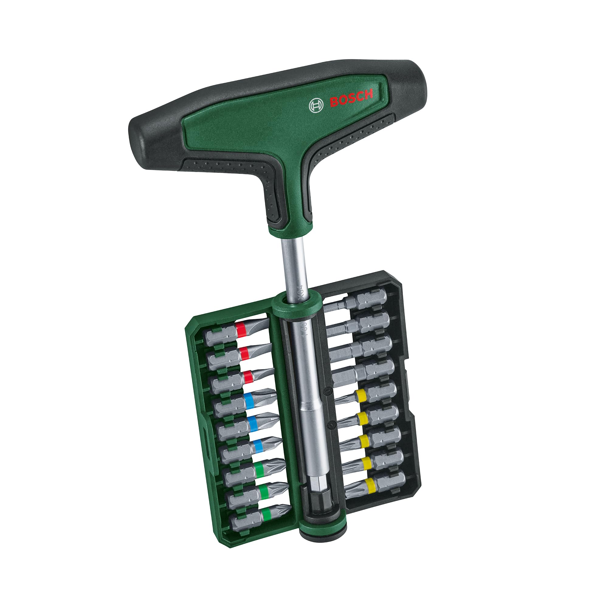 Bosch 19-częściowy zestaw z wkrętakiem (z rękojeścią typu T) (Akcesoria Narzędzi Ręcznych)