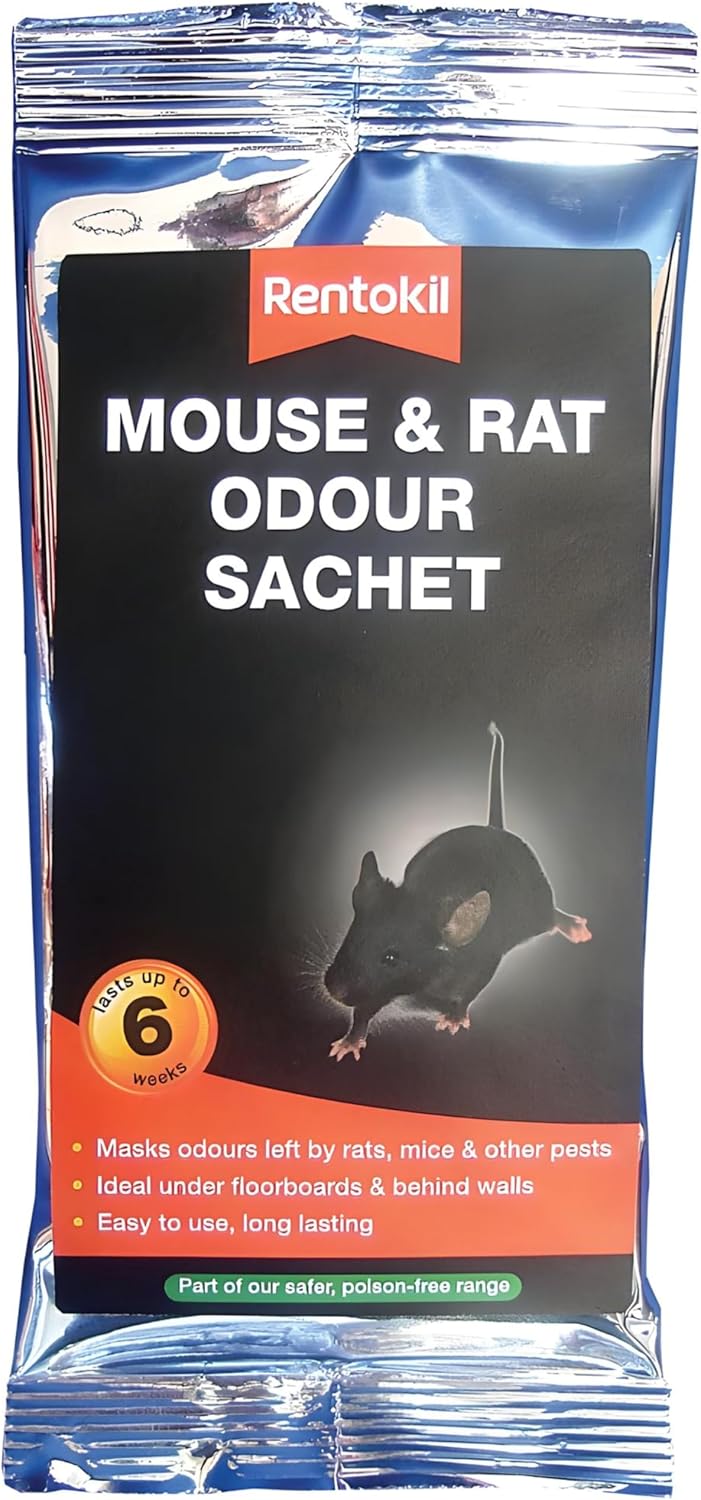 AMK® Rentokil Mouse Rat Rodent Odour Sachet Masks Smell of Mice and