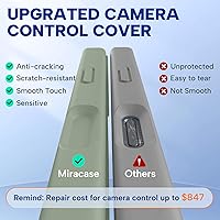 Vista 148 de Miracase Funda diseñada para iPhone 13 Pro Max con protector de pantalla, [forro de microfibra suave antiarañazos], funda protectora de silicona