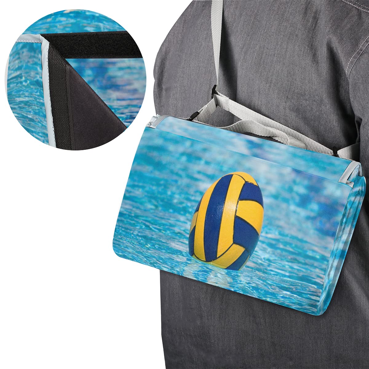 TropicalLife Sport acquatici Pallavolo Picnic Coperta Pallavolo Quadrato Impermeabile Pieghevole Indoor Outdoor Mat Tappeti per Spiaggia Campeggio Parco Famiglia Gathering Attività