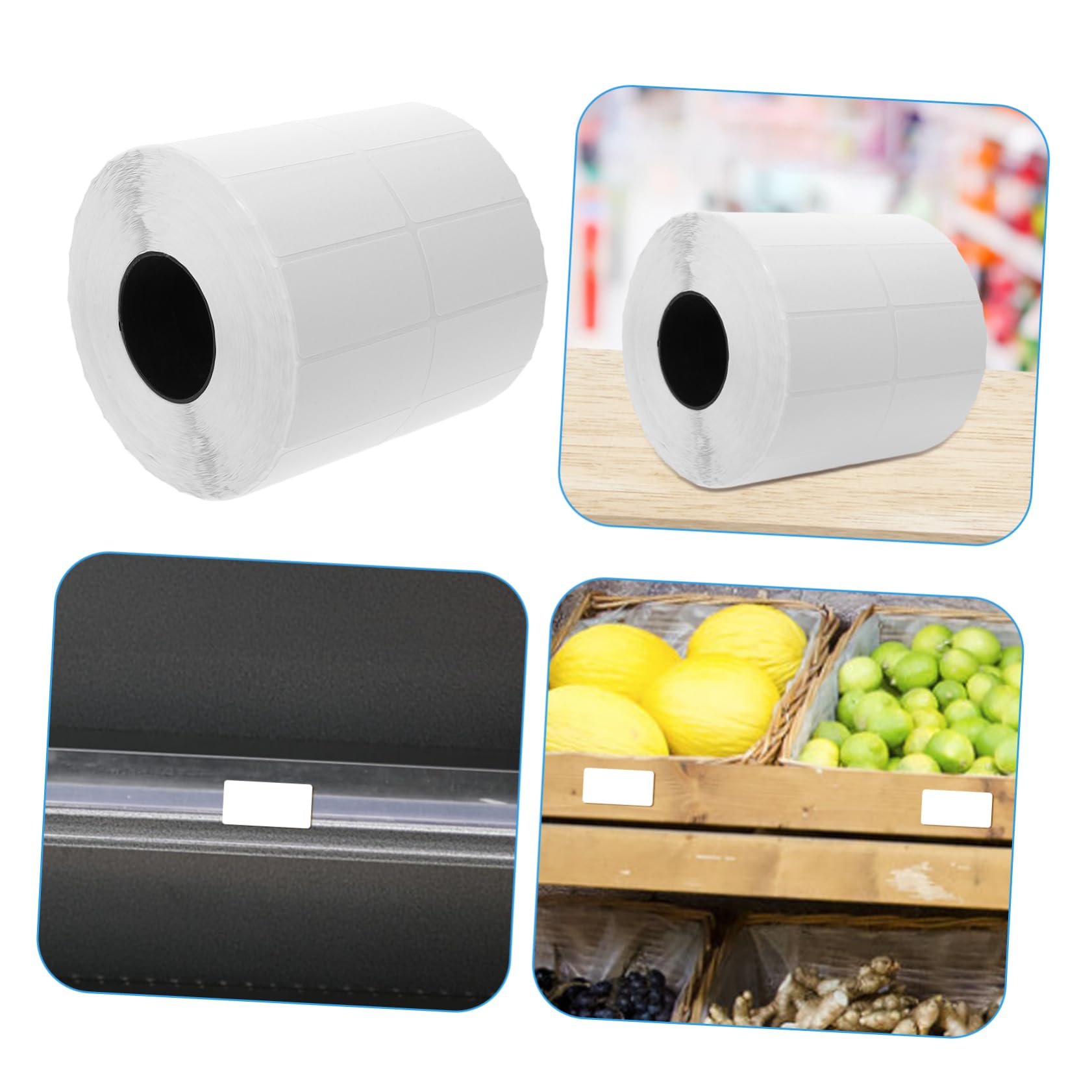 PLAFOPE Etichette Autoadesive per Alimenti Etichette per Barattoli per Rotolo in Carta Foderata Riconoscibili e Facili da Annotare