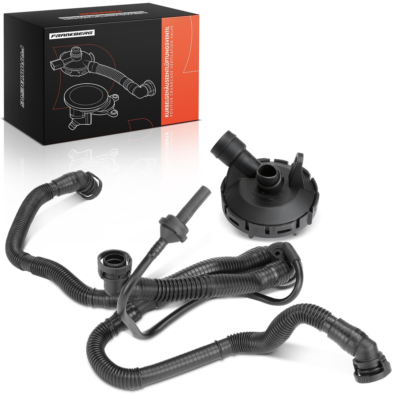 Frankberg Separador de aceite de Válvulaación del cárter Compatible con A4 8EC A4 Avant 8ED A4 cabrio 8HE A6 4F2 A6 Allroad 4FH A6 Avant 4F5 A8 4E2 4E8 Replace# 06E103245E