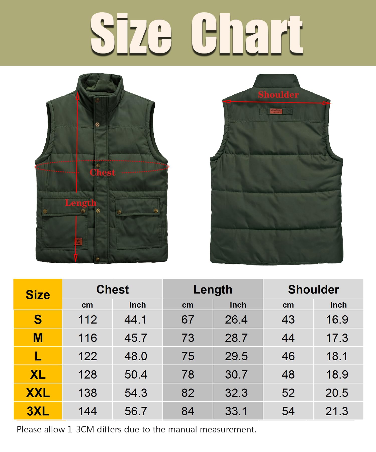 Gilet in Pile da Uomo Trapuntato Giacca con Cerniera e Tasche Multiple Gilet invernale più caldo antivento all'aperto Leggera Senza Maniche Felpa Bodywarmers Cappotto