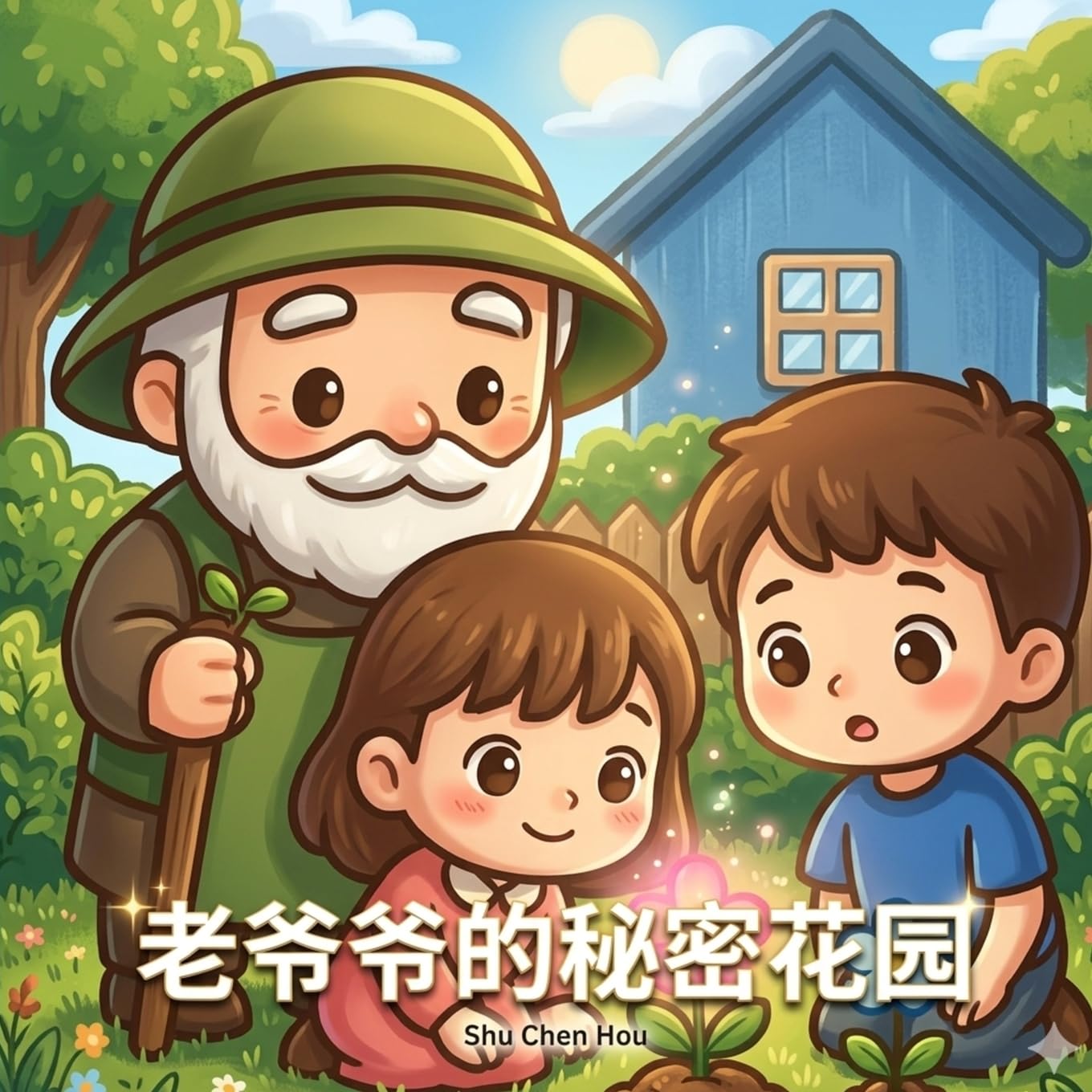 老爷爷的秘密花园: Grandpa's Secret Garden: A Simplified Chinese Children's Picture Book (暖心小绘本 Warm Hearts Picture Book Series)