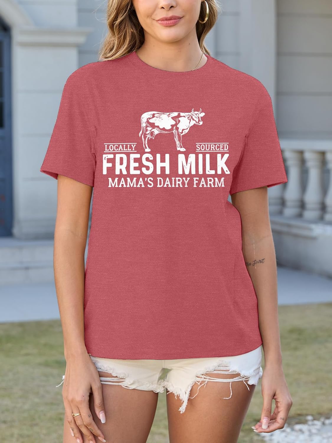 Nursing Shirts for Breastfeeding Women Friendly Zipper Nursing Shirt Casual Maternity Graphic Tees Top